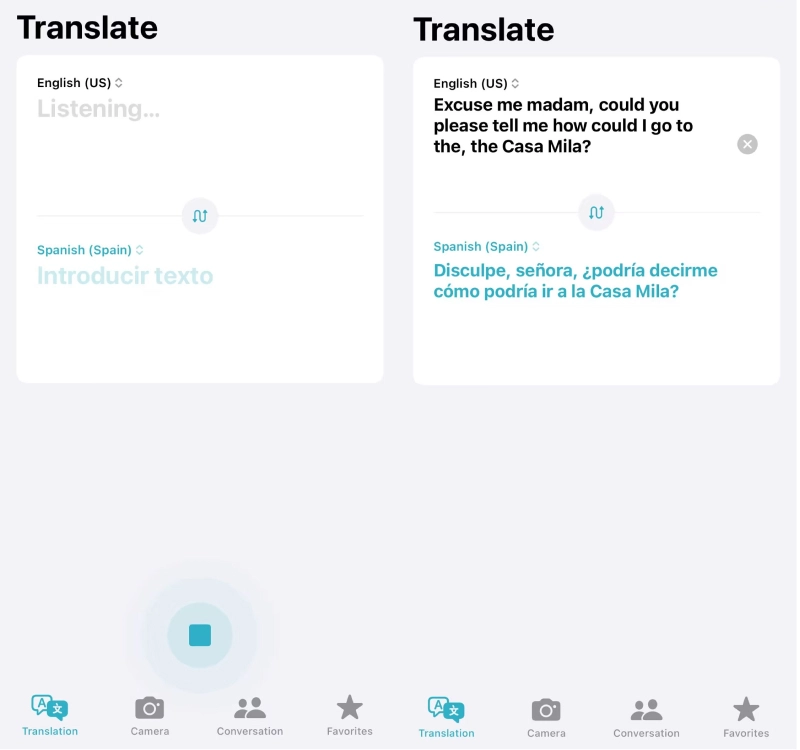 iOS Inbuilt Realtime AI Voice Translator