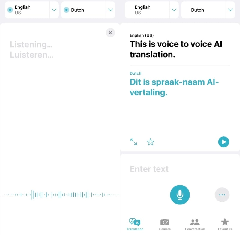 iOS Voice to Voice AI Translator