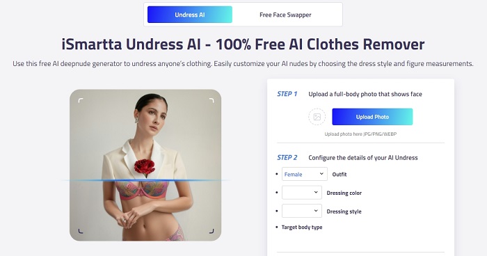  iSmartta AI Undress Filtresi