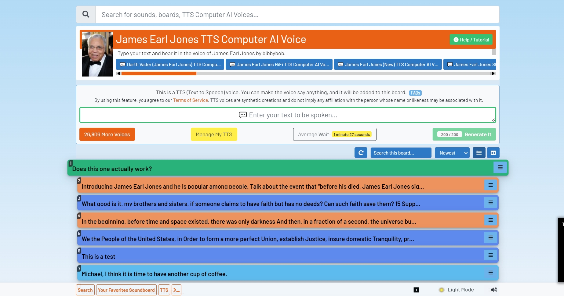 James Earl Jones AI Voice 101soundboards