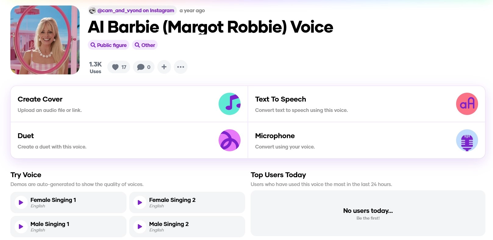 Jammable Barbie Voice Generator