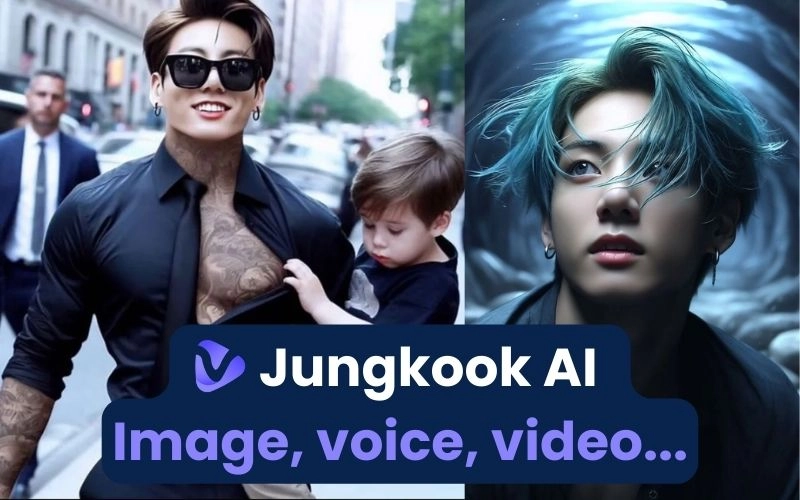 Make Funny Jungkook AI Artworks by Yourself: Voice, Images and Videos