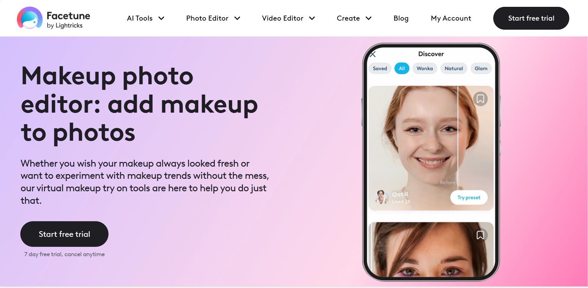 Makeup Photo Editor Facetune