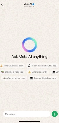 Meta AI on WhatsApp