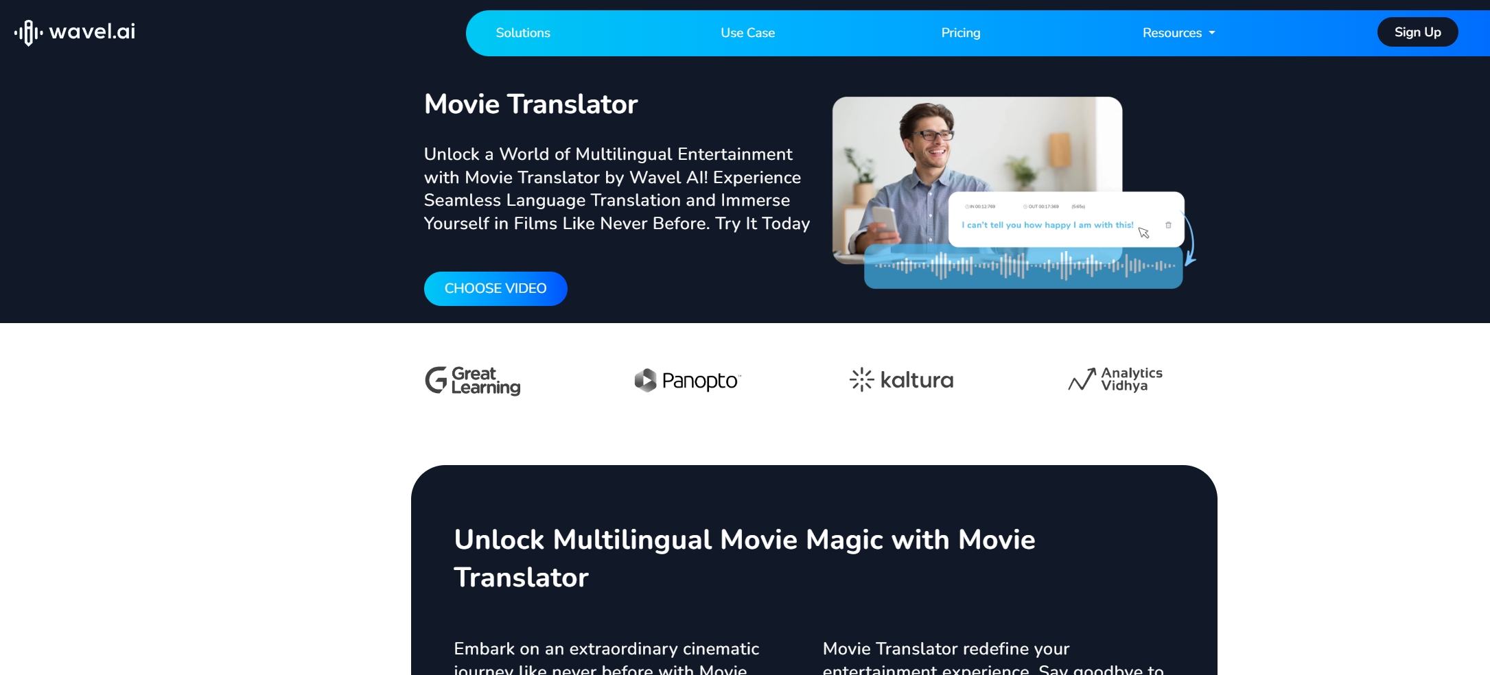 Movie Translator Wavelai Movie Translator