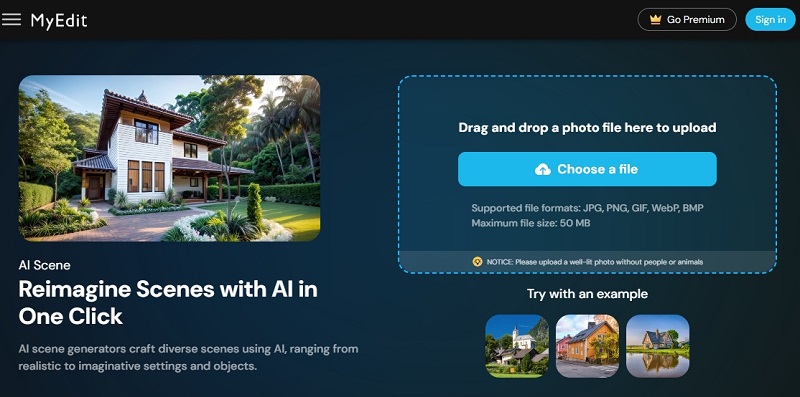MyEdit AI Scene Generator from Photo
