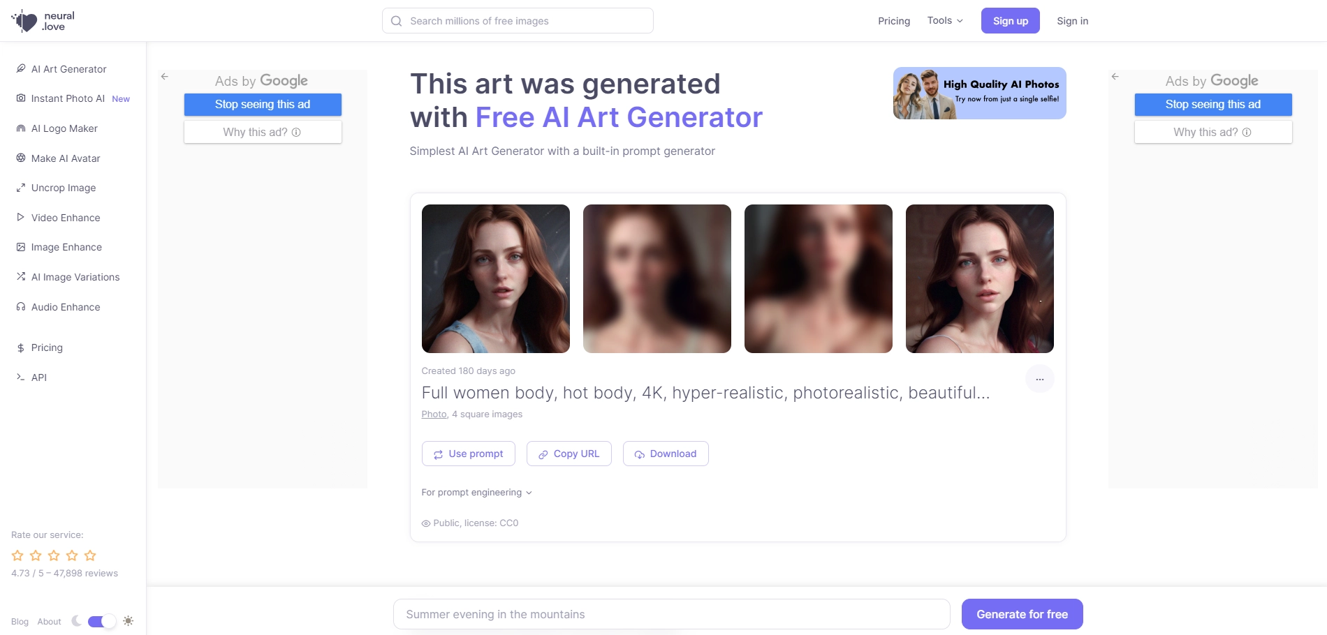 Neural Love - Realistic AI Art of Hot Human Bodies