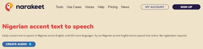 Nigerian Accent Text to Speech