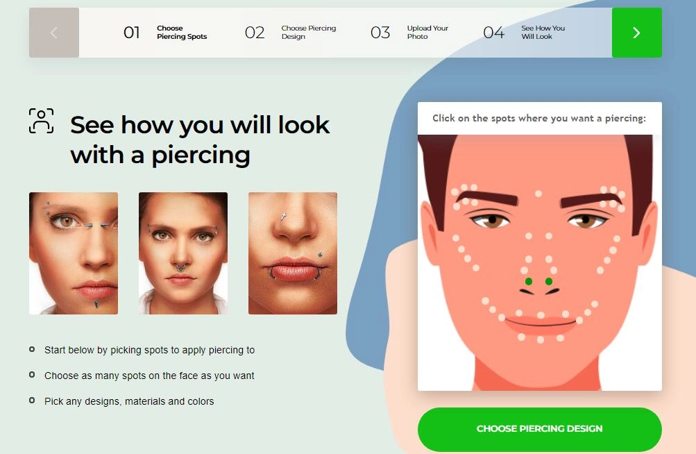 Nose Piercing App