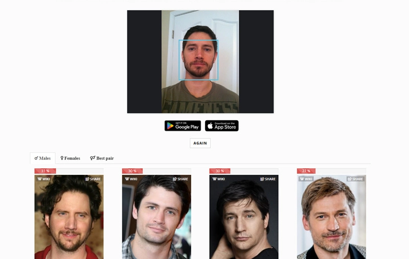 Online Celebrity Look Alike Website Free