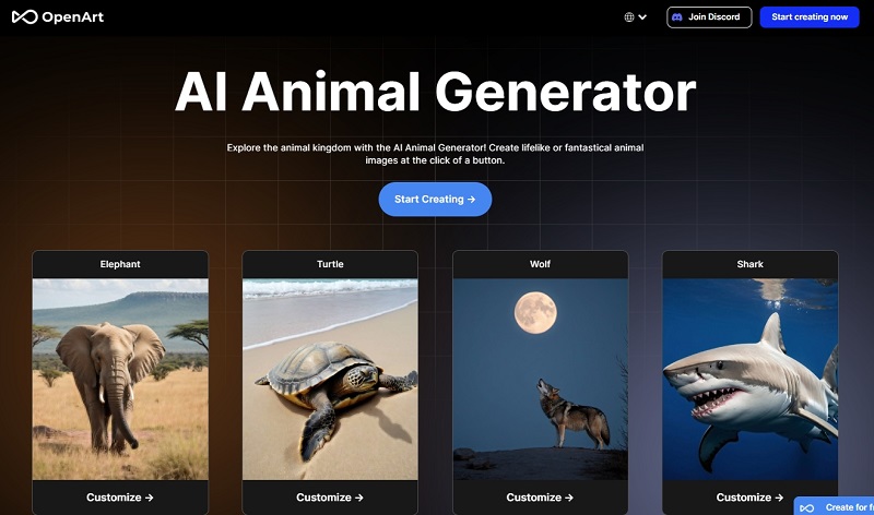 OpenArt AI Animal Generator