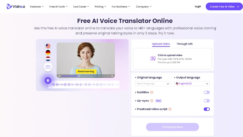 Part Five Vidnoz Voice Translator