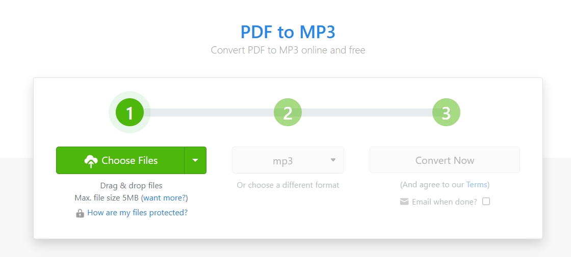 PDF to Audio File