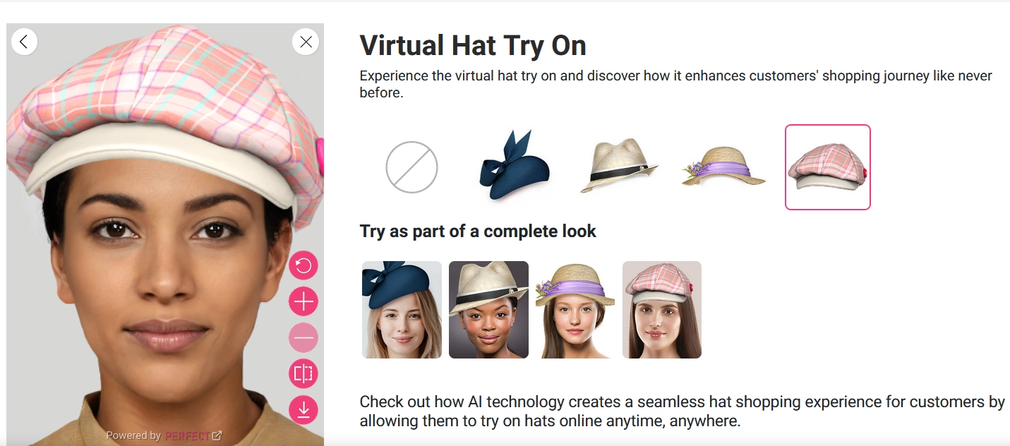 Perfect Corp. Virtual Hat Try-on