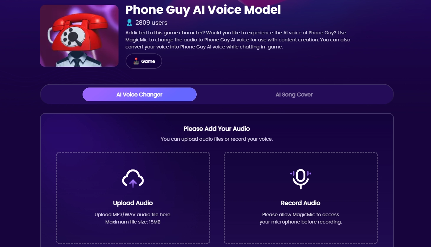 Phone Guy AI Voice iMyFone