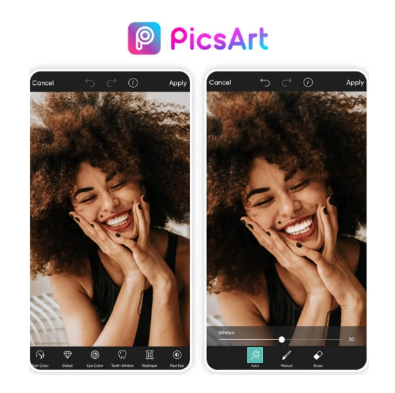 PicsArt - Teeth Whitening on Pictures