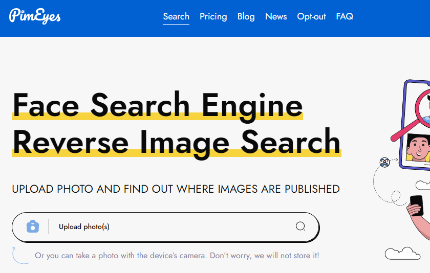 PimEyes AI Face Search Engine