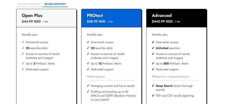 Pimeyes Pricing