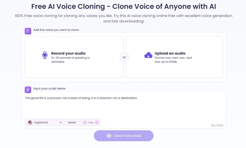 Prime Voice AI Voice Clone Alternative