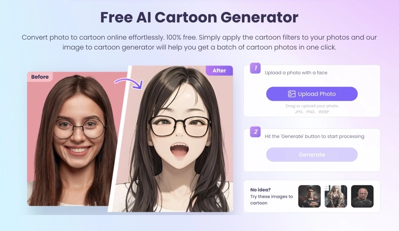 QQ Anime AI Alternative - Vidnoz AI Cartoon Generator