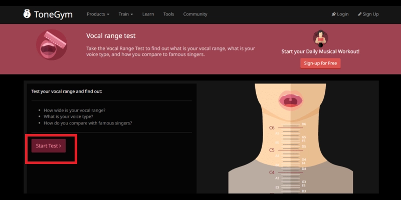 Rate My Singing - Test for Range