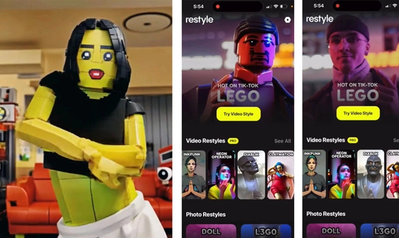 Restyle App Filters AI Lego