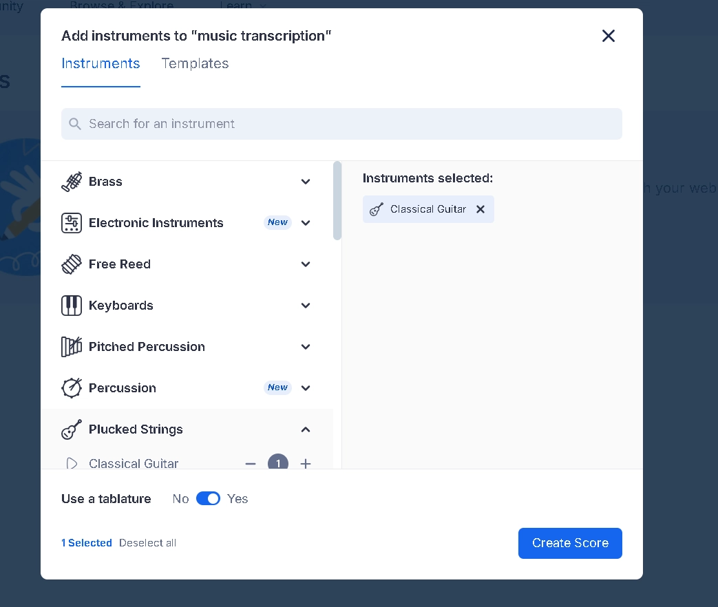 Select Specific Instrument in Flat