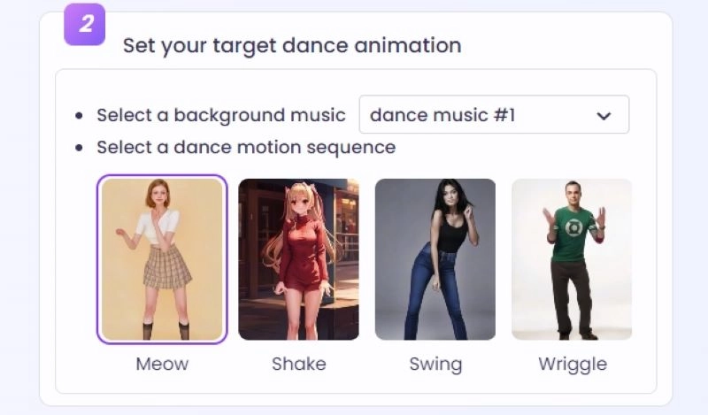 Set Your Target Dance Animation with Vidnoz MagicAnimate