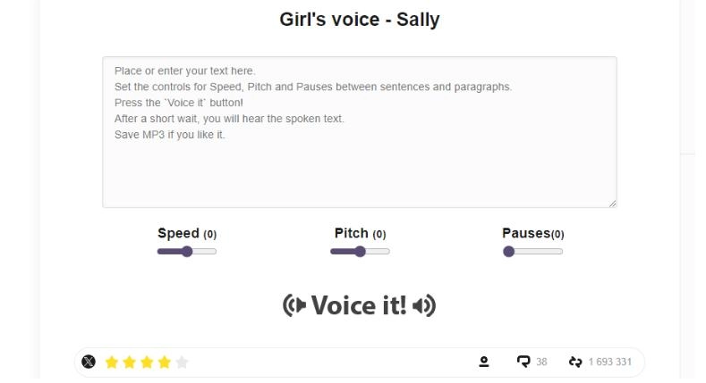 Sexy Text to Voice Changer