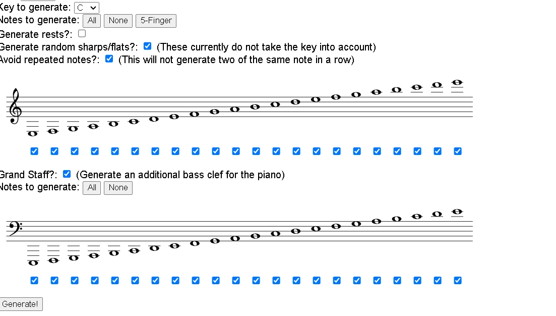 Sheet Music Generator