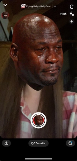 Snapchat Crying Jordan Face Swap