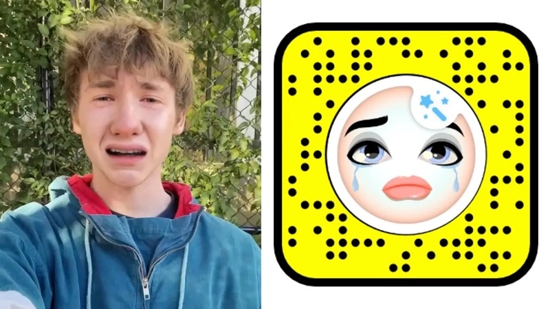 Snapchat Crying Lens