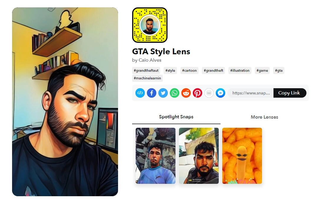 Snapchat Real Time GTA Filter