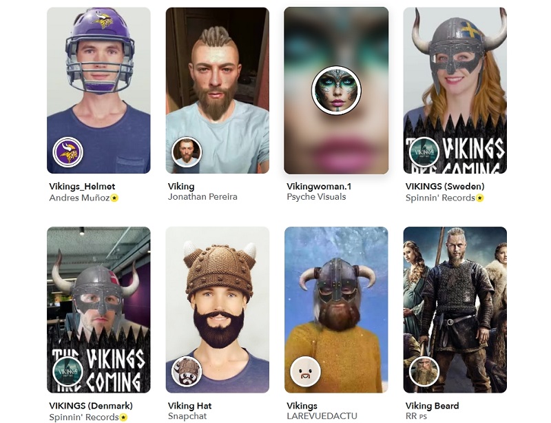 Snaptchat Viking Lenses to Turn Me into a Viking