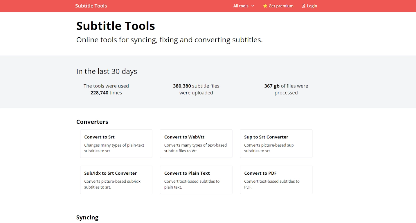 Subtitle Converter Subtitletools