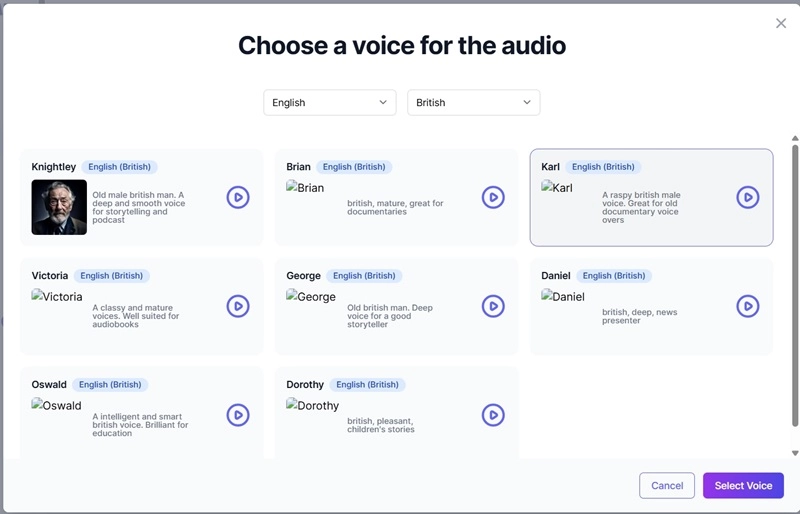 Taking My Voice and Adding an Accent with AI Easy Peasy Step Two