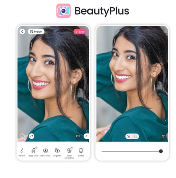 Teeth Whitening on Pictures with BeautyPlus