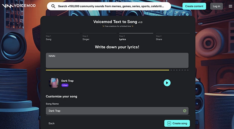 Text to Music Generator Voicemod