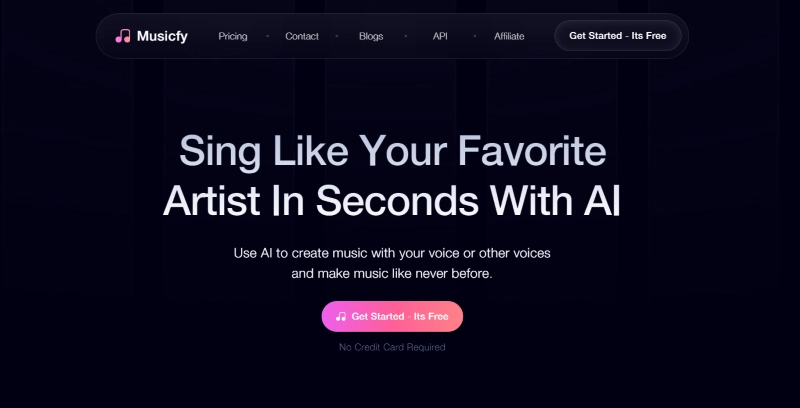 Text to Singing Voice Generator - Musicfy