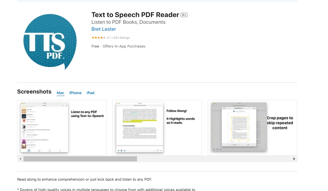 Text to Speech for PDFs Text to Speech PDF Reader