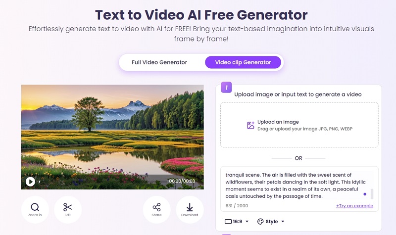 Text to Video Scene Generator