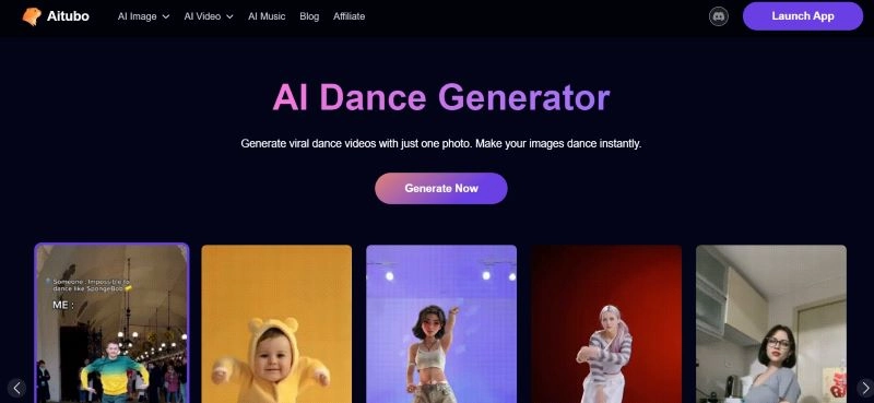 Aitubo - Dance Cartoon Generator with Templates