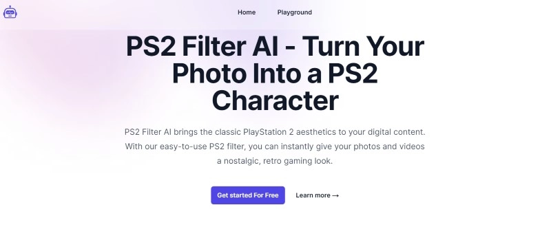 The PS2 Filter AI Website