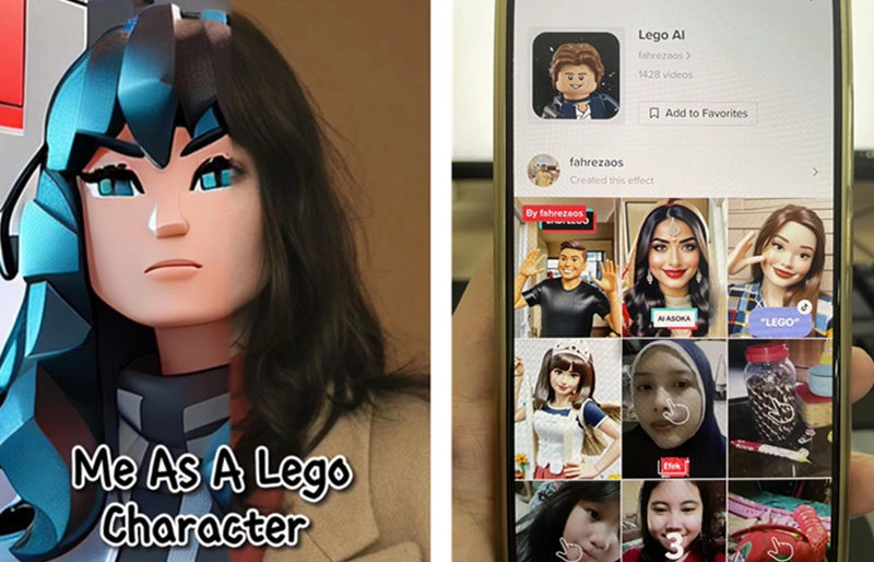 TikTok Lego AI Effect