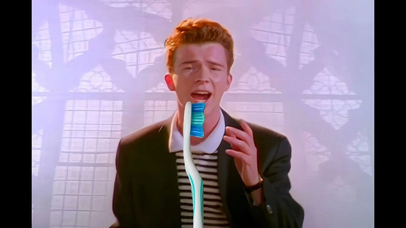 Toothbrush AI Cover Never Gonna Give You Up