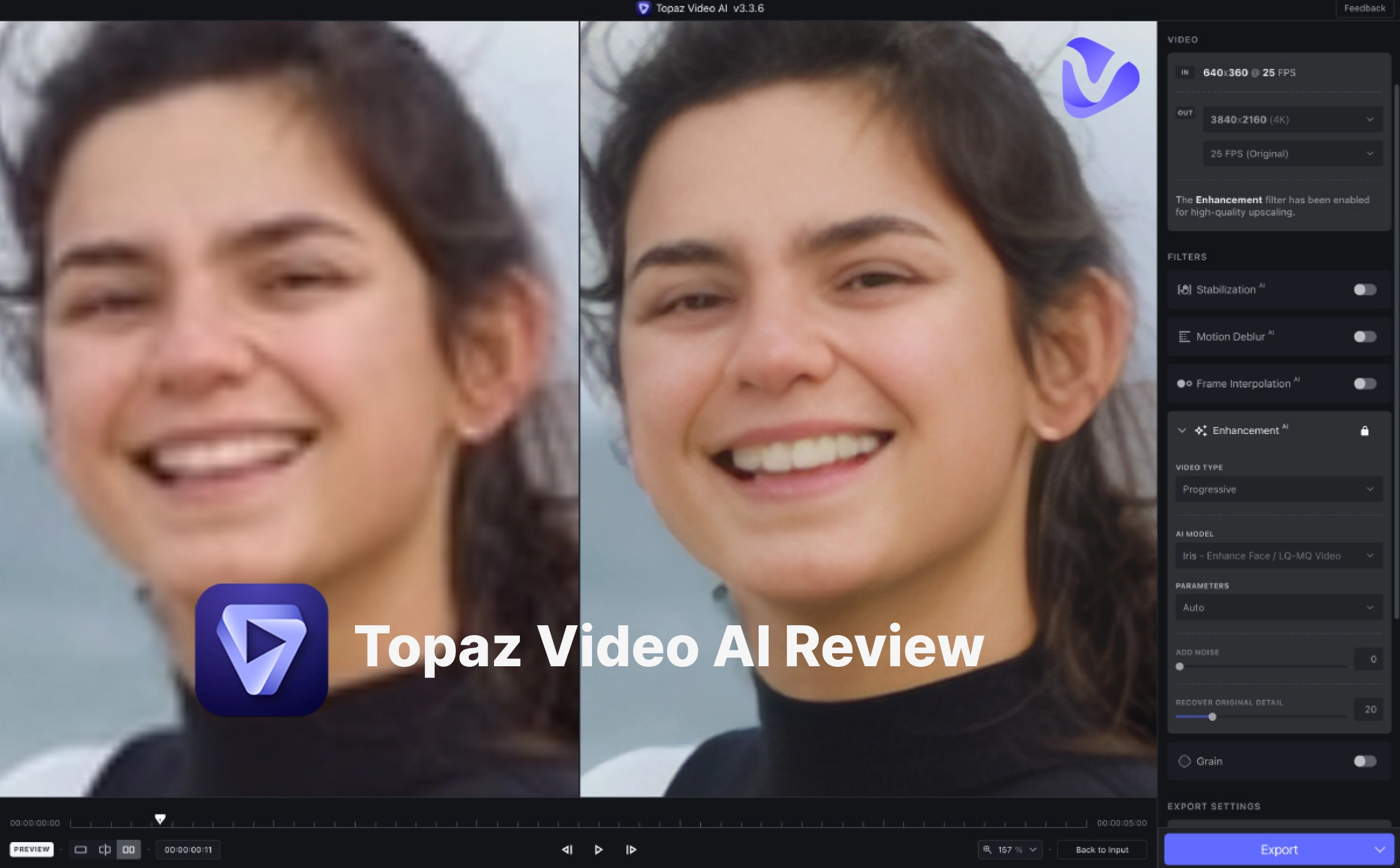 Topaz Video AI Review 2025/25: AI Video Enhancement