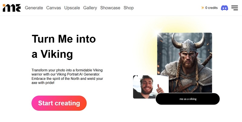 Turn Me Into a Viking App Online Imagineme