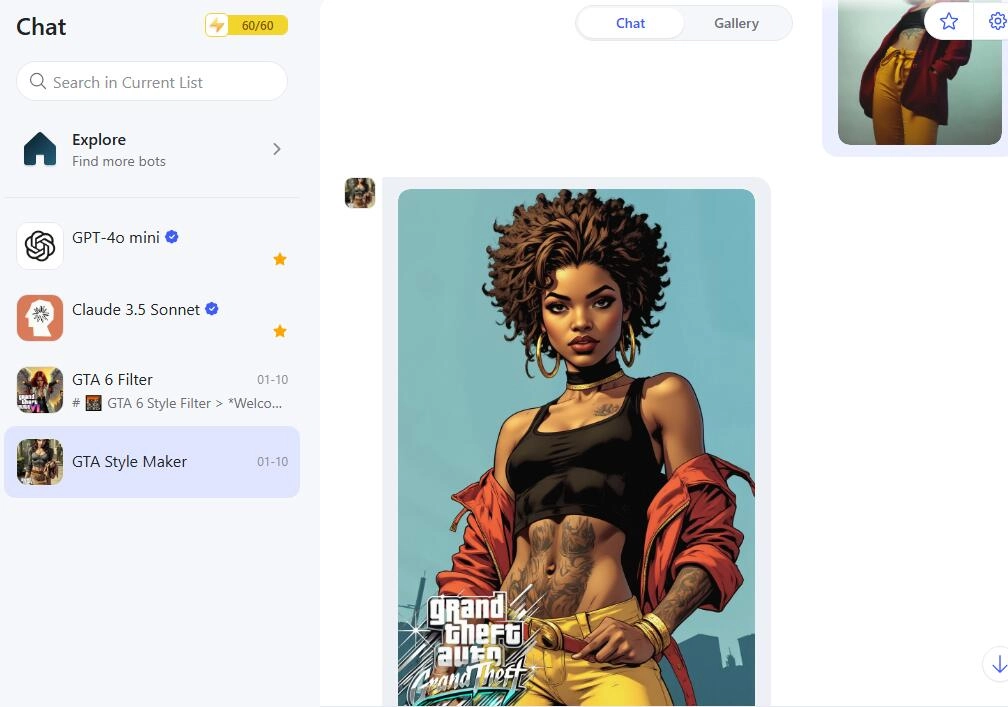 Turn Photo Into GTA Style Art in Chats