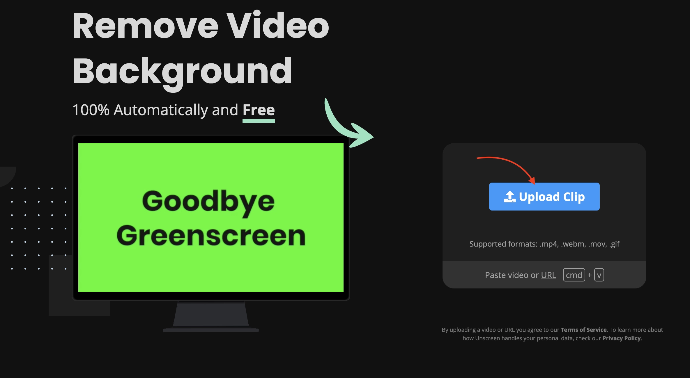 Unscreen Tool to Remove Green Screen from Video