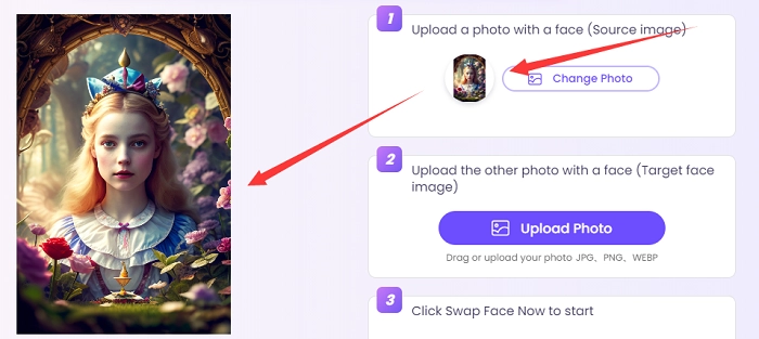 Upload a Base Face Photo for Face Change AI